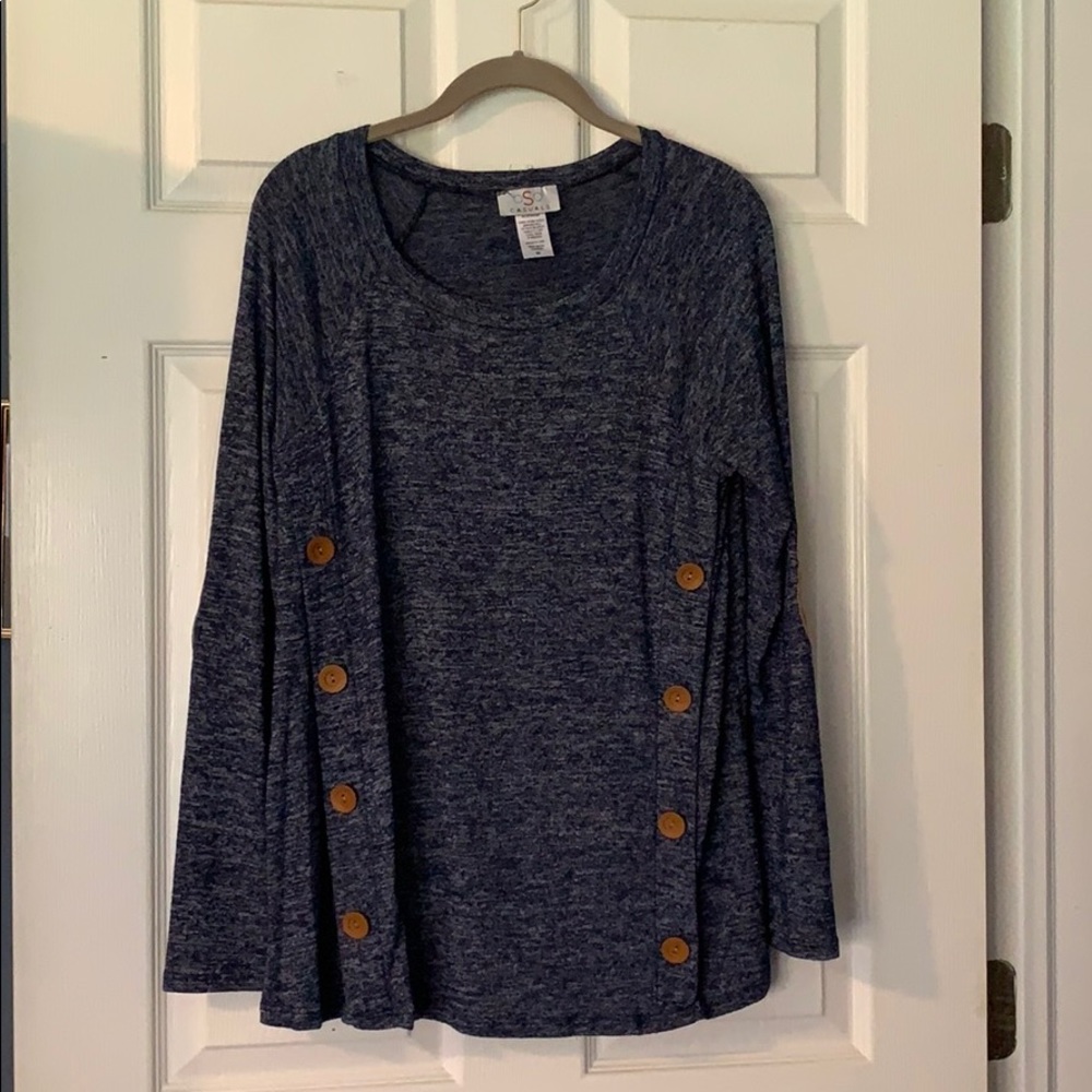OSO Casuals sweater knit top-Size M